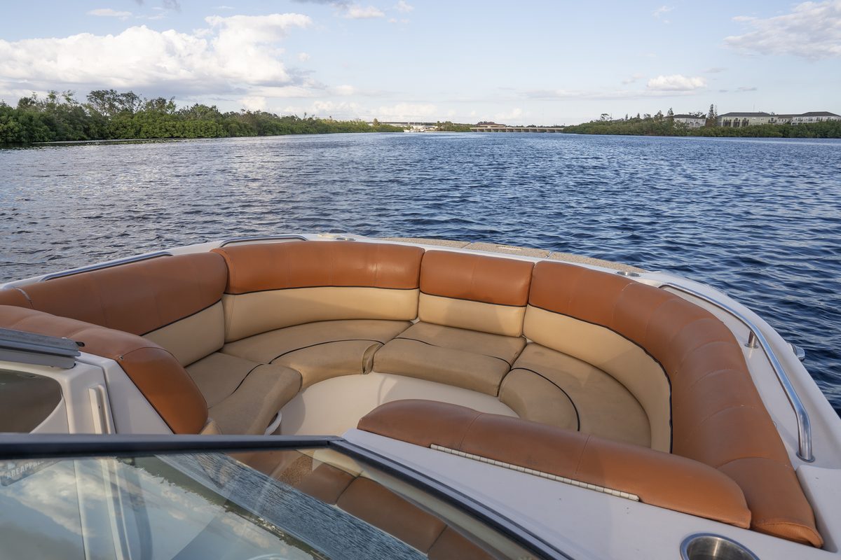 The bow seating on Adventure I.