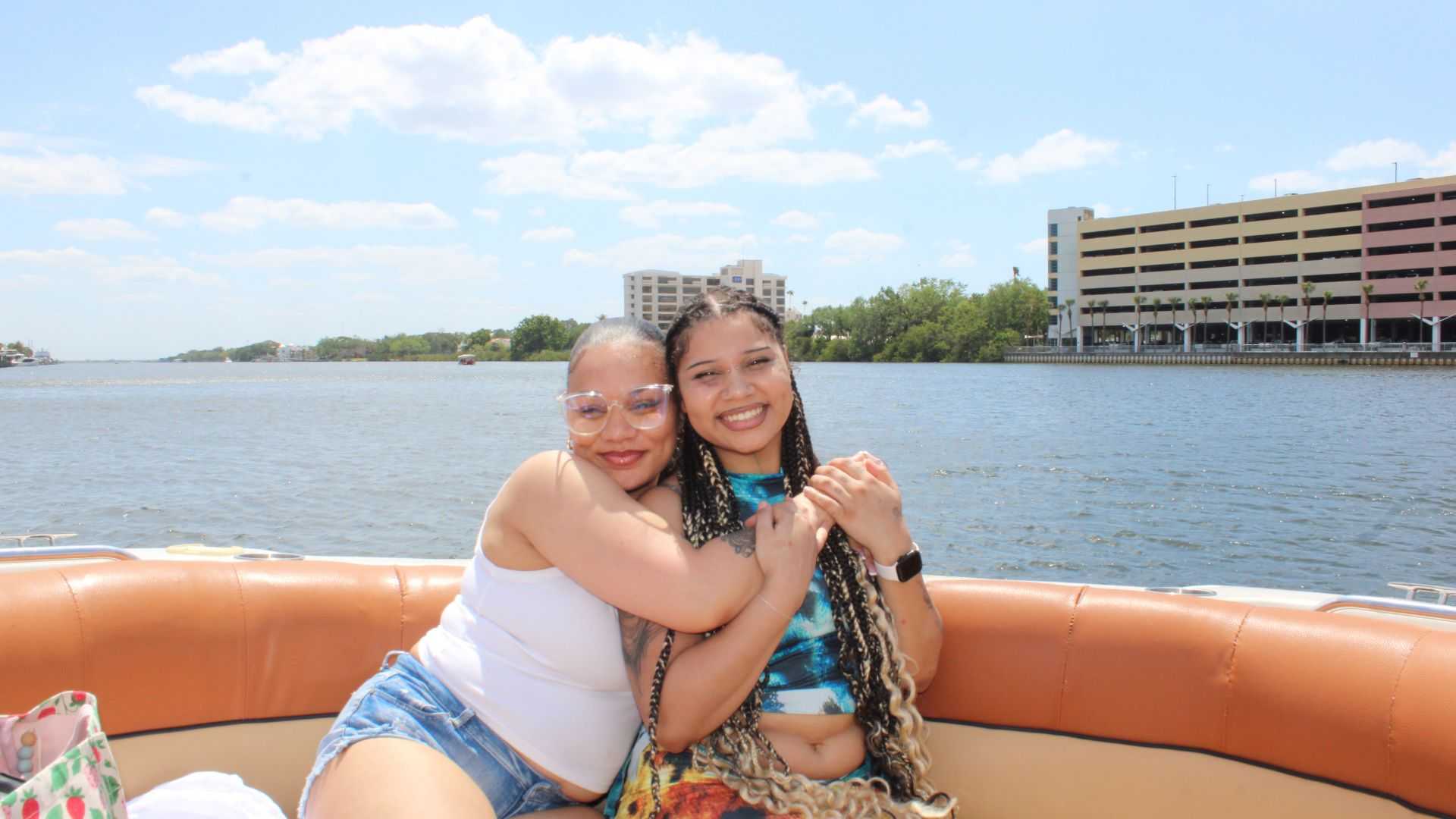 Bachelorette boat party in Tampa Bay.