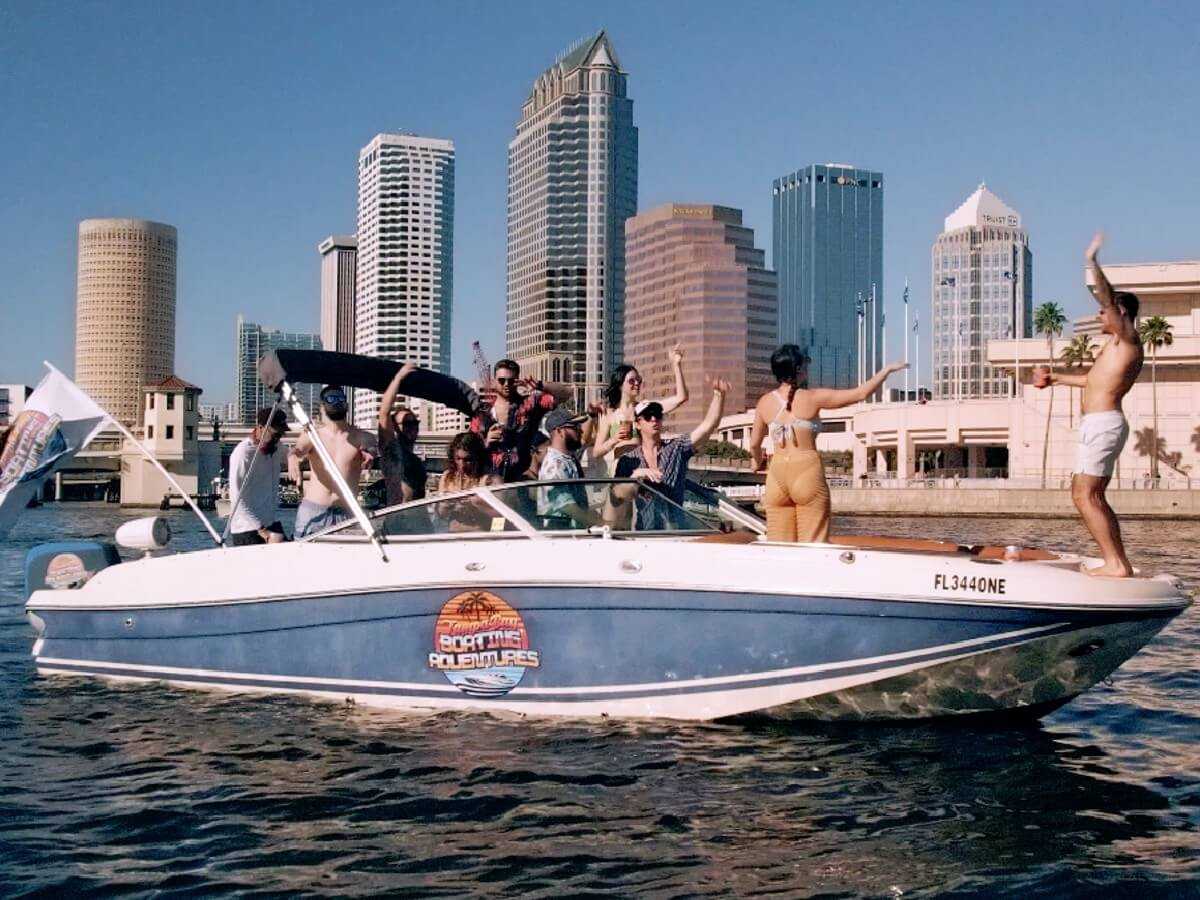 Charter boat off Davis Island in Tampa.