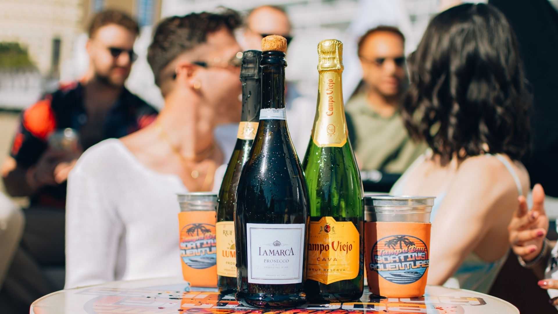 Family gathering at a private charter boat in Tampa Bay.