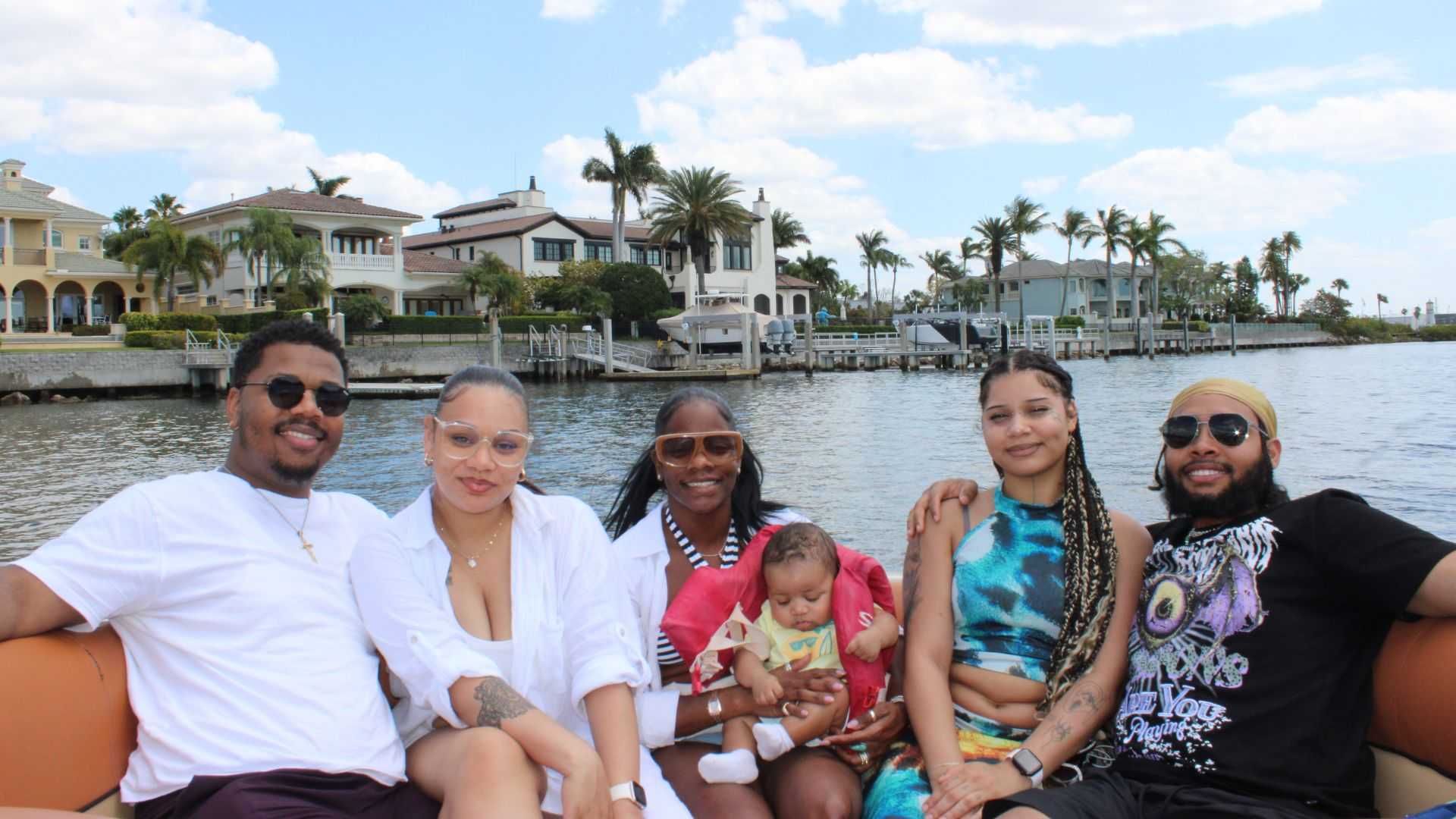 Island hopping at a private charter boat in Tampa Bay.