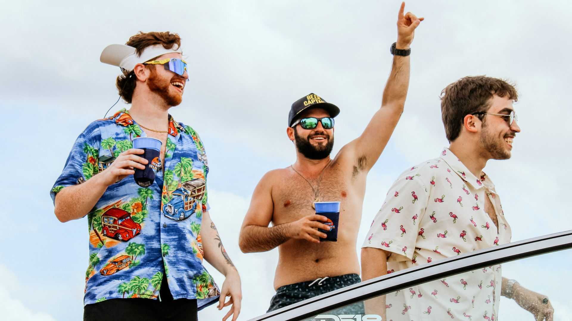 Romantic date at a private charter boat in Tampa Bay.