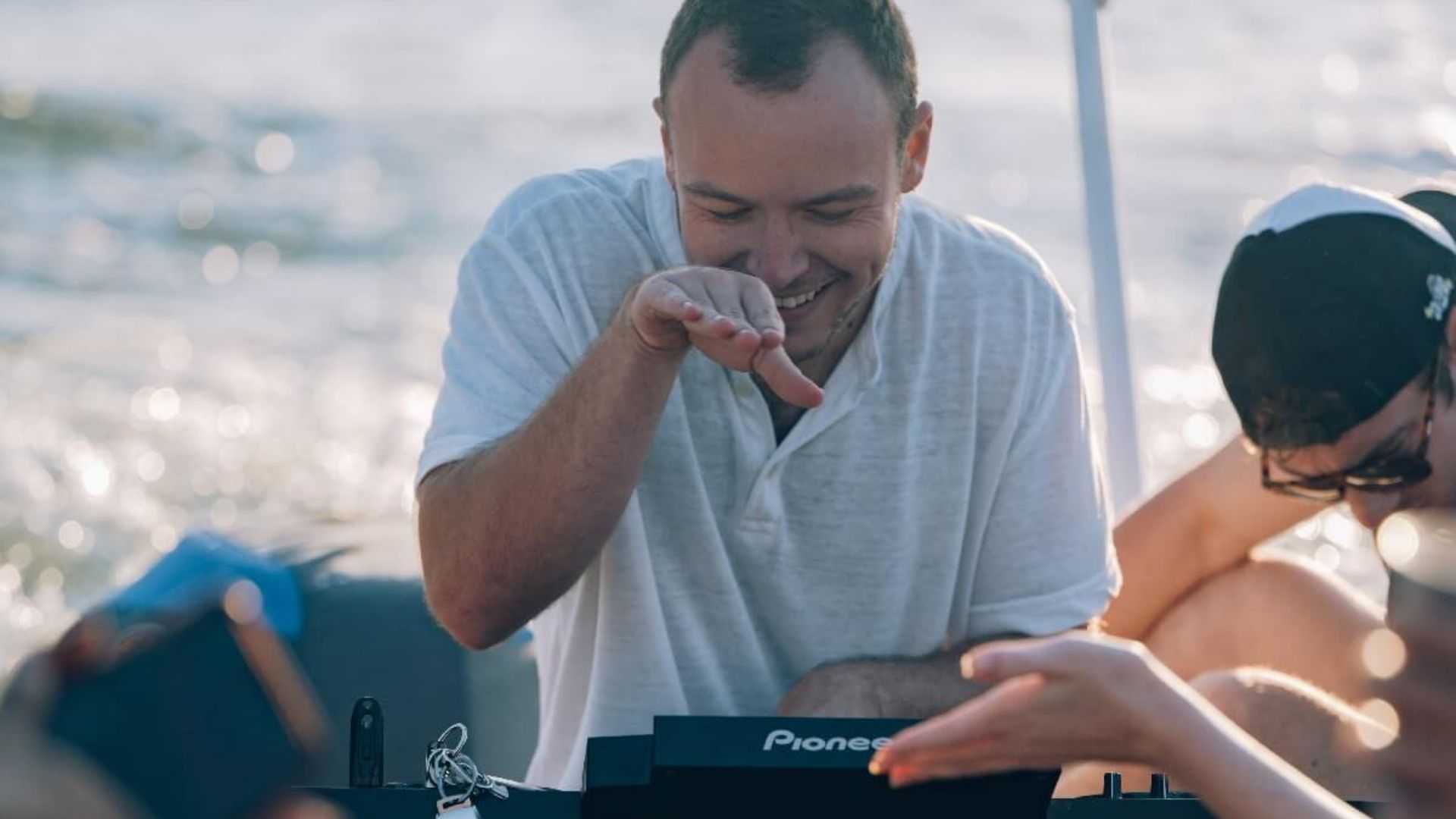 High-energy DJ party boat wave rave on Tampa Bay.
