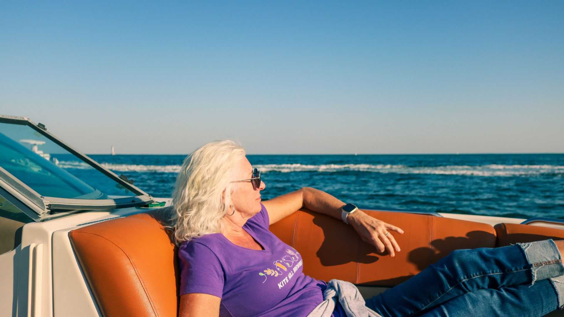 Bachelorette party boat in Tampa Bay.