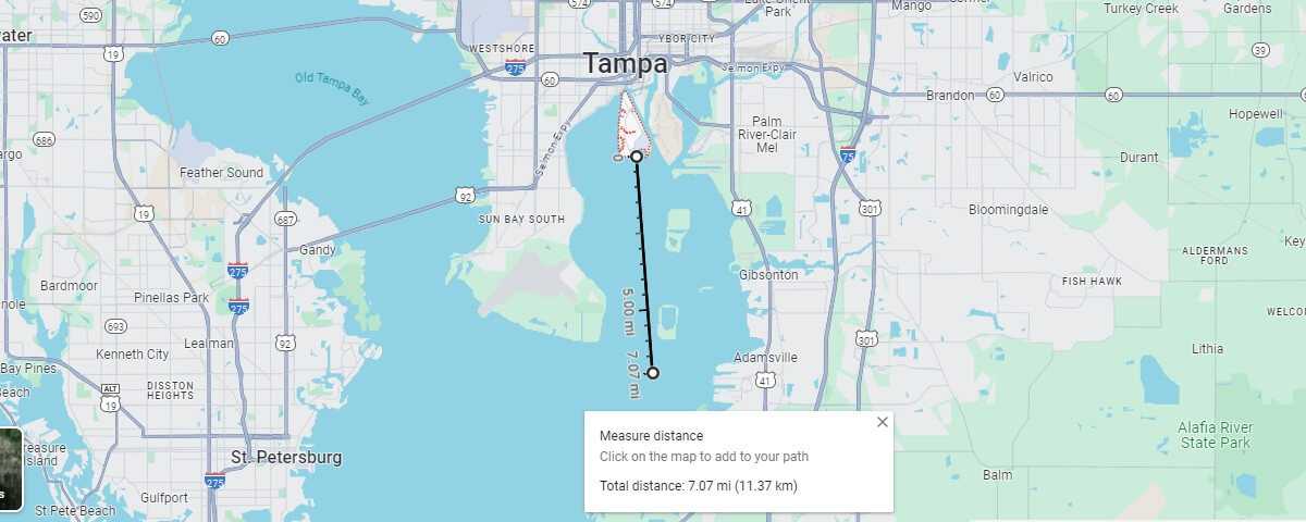 beer can island map distance