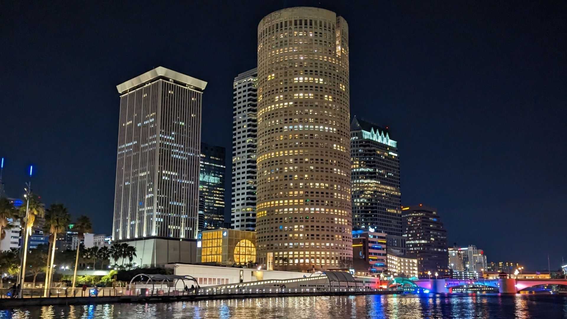 Late night boat party in Tampa Bay.