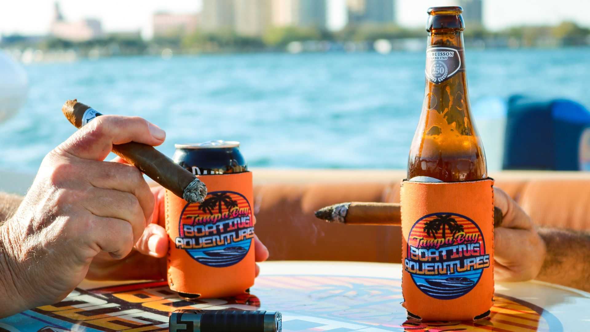 Romantic boat proposal at a private charter boat in Tampa Bay.